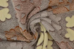 Coral fleece – Winter brown & taupe