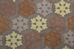 Coral fleece – Winter brown & taupe