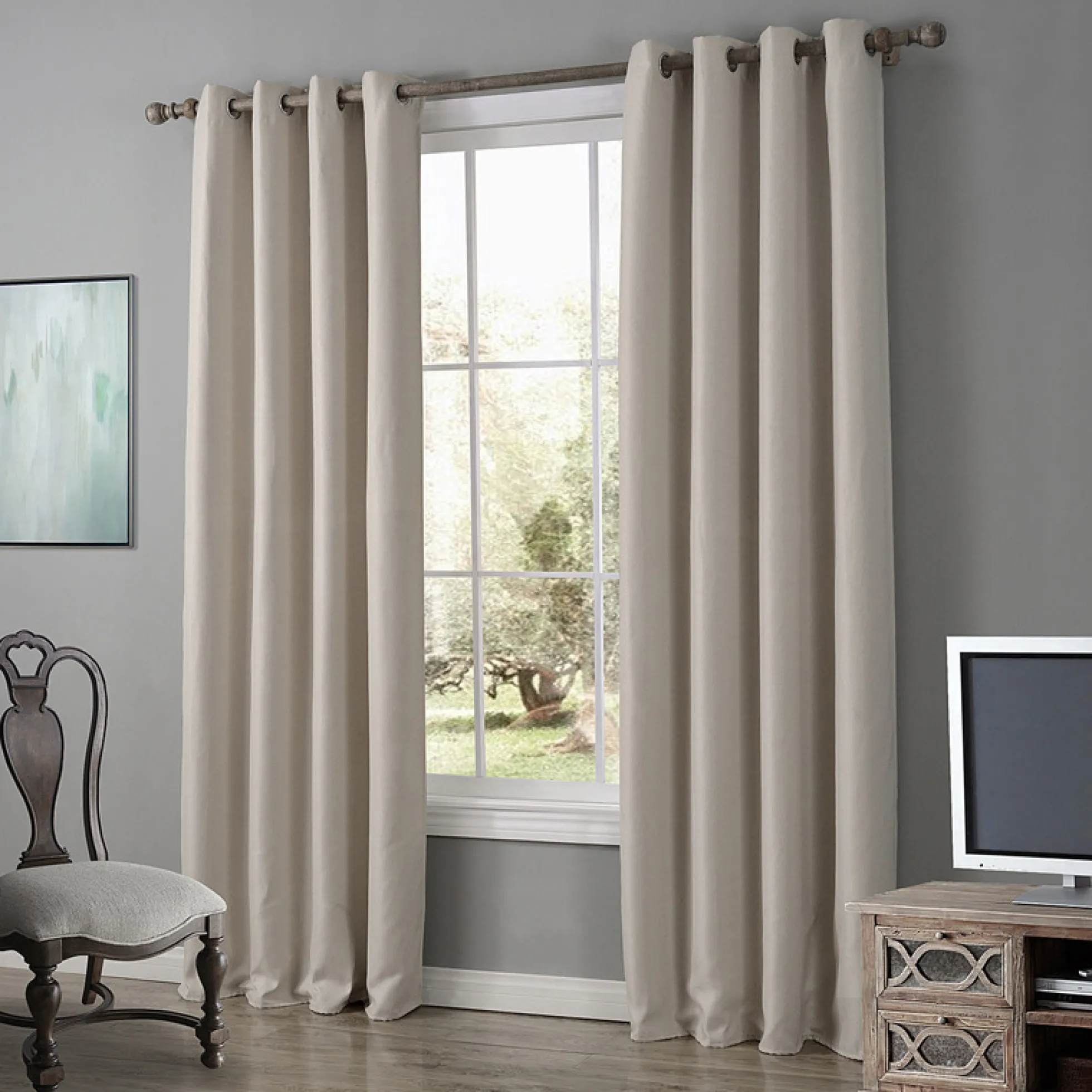 Coupon 115cm x 300cm | Brandvertragende stof: Kobaltblauw