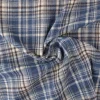 Coupon 120cm x 150cm | Flanel ruit – Donkerblauw, gebroken wit & donkerblauw