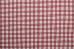 Coupon 75cm x 150cm | Flanel ruit – Licht steenrood & wit