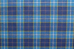 Coupon 180cm x 150cm | Flanel ruit – Petrol, navy & geel
