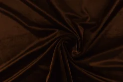 Coupon 125cm x 165cm | Fluweel stretch: Bruin