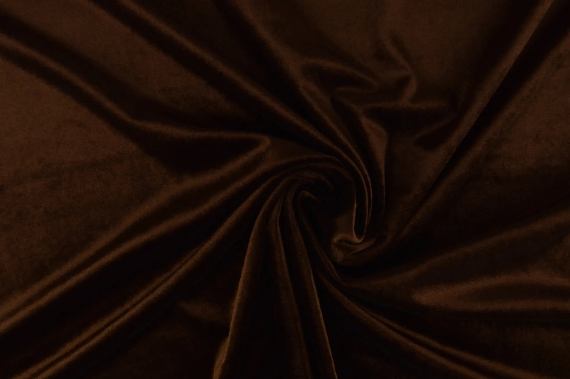 Coupon 125cm x 165cm | Fluweel stretch: Bruin