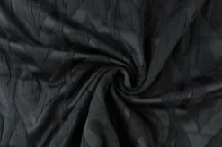 Coupon 60cm x 130cm | Jacquard jassenstof – Zwart zigzag
