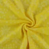 Coupon 110cm x 150cm | Jacquard jersey – Flowers geel