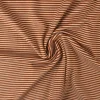 Coupon 150cm x 160cm | Katoen tricot soft touch – Dark ocher & off-white stripes