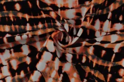 Coupon 60cm x 155cm | Lycra – Ochre abstract shiny
