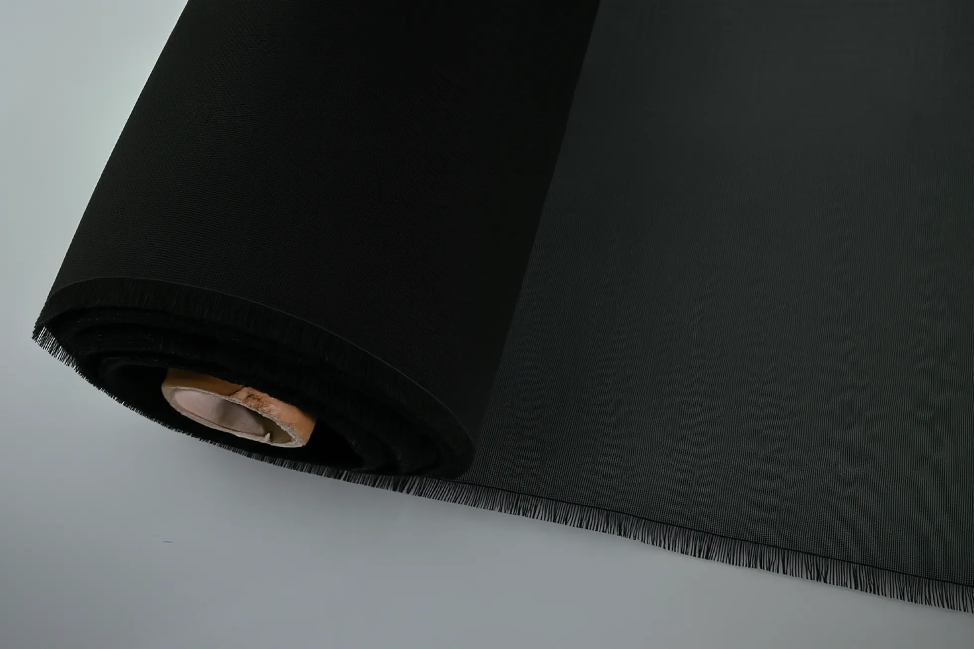 Coupon 150cm x 155cm | Polyester kaasdoek / horrengaas – Zwart