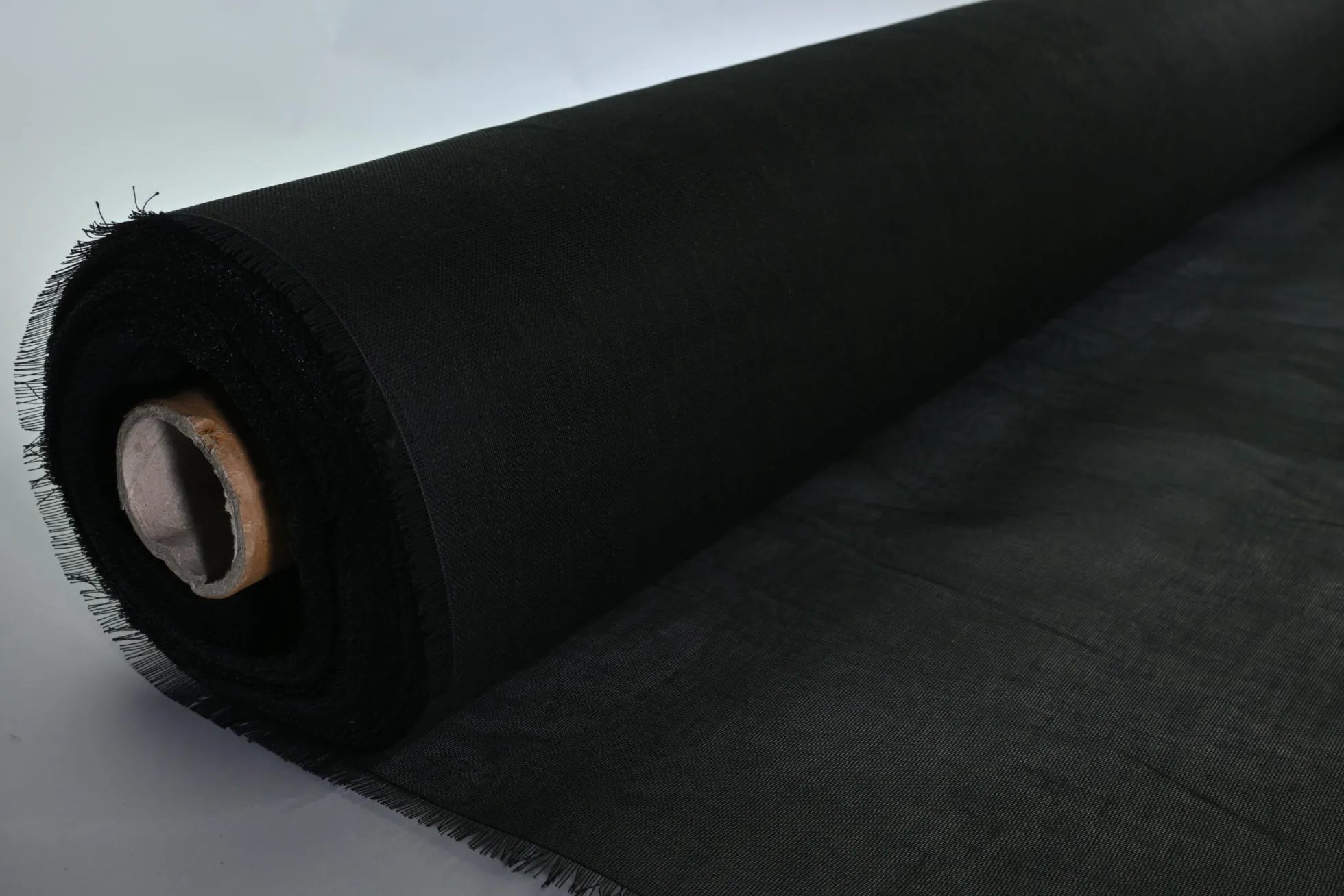 Coupon 150cm x 155cm | Polyester kaasdoek / horrengaas – Zwart