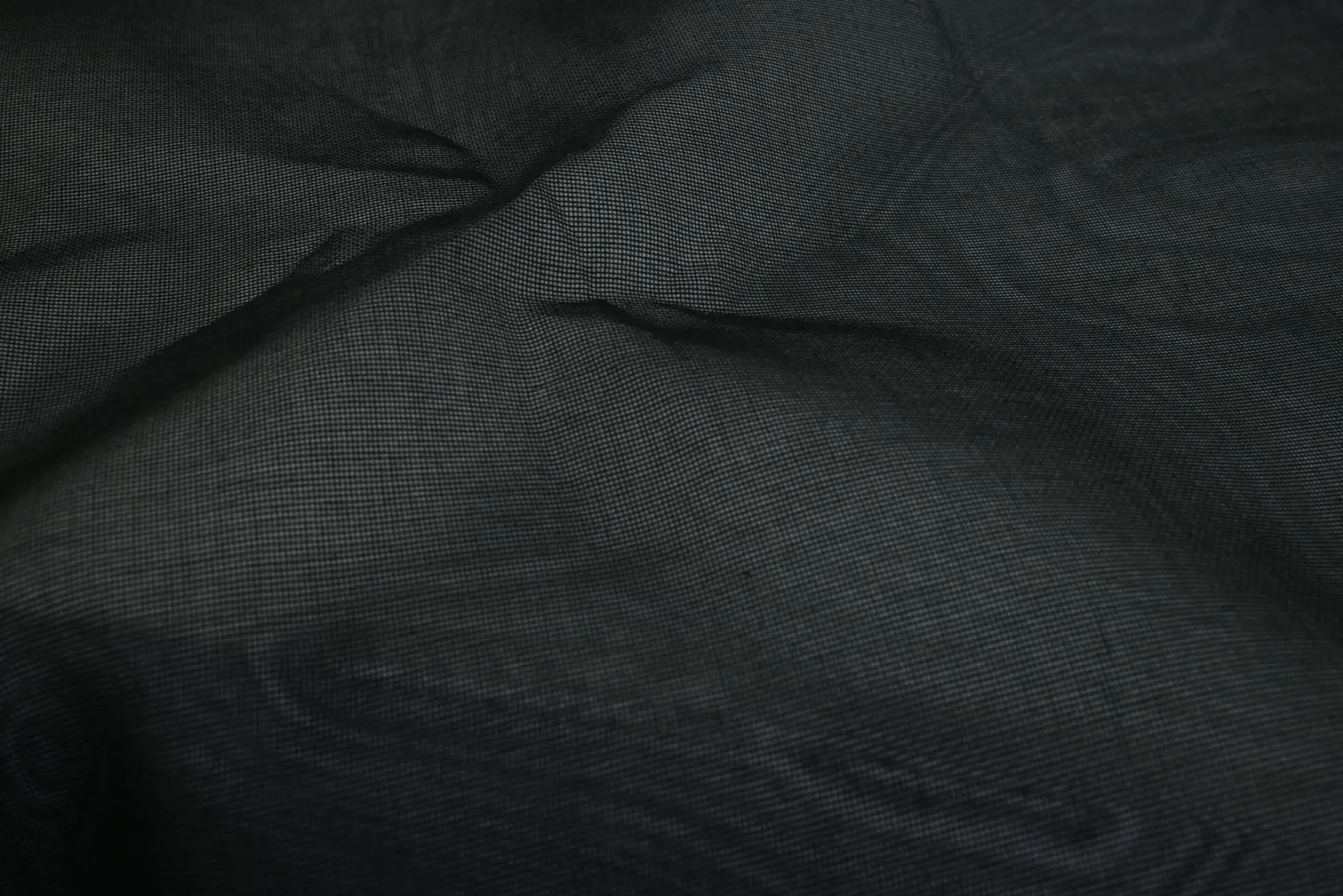 Coupon 150cm x 155cm | Polyester kaasdoek / horrengaas – Zwart