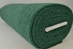 Coupon 130cm x 1680cm | Teddy / borg – Donkergroen