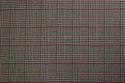 Coupon 80cm x 150cm | Wollen stof – Glencheck rood & zwart