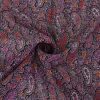 Crinkle chiffon – Purple paisley