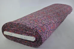 Crinkle chiffon – Purple paisley