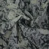 Crinkle chiffon – Snake with bright yellow
