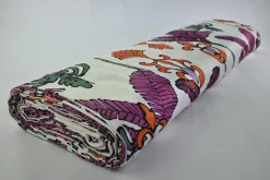 Crêpe – Cassis / orange baroque on offwhite