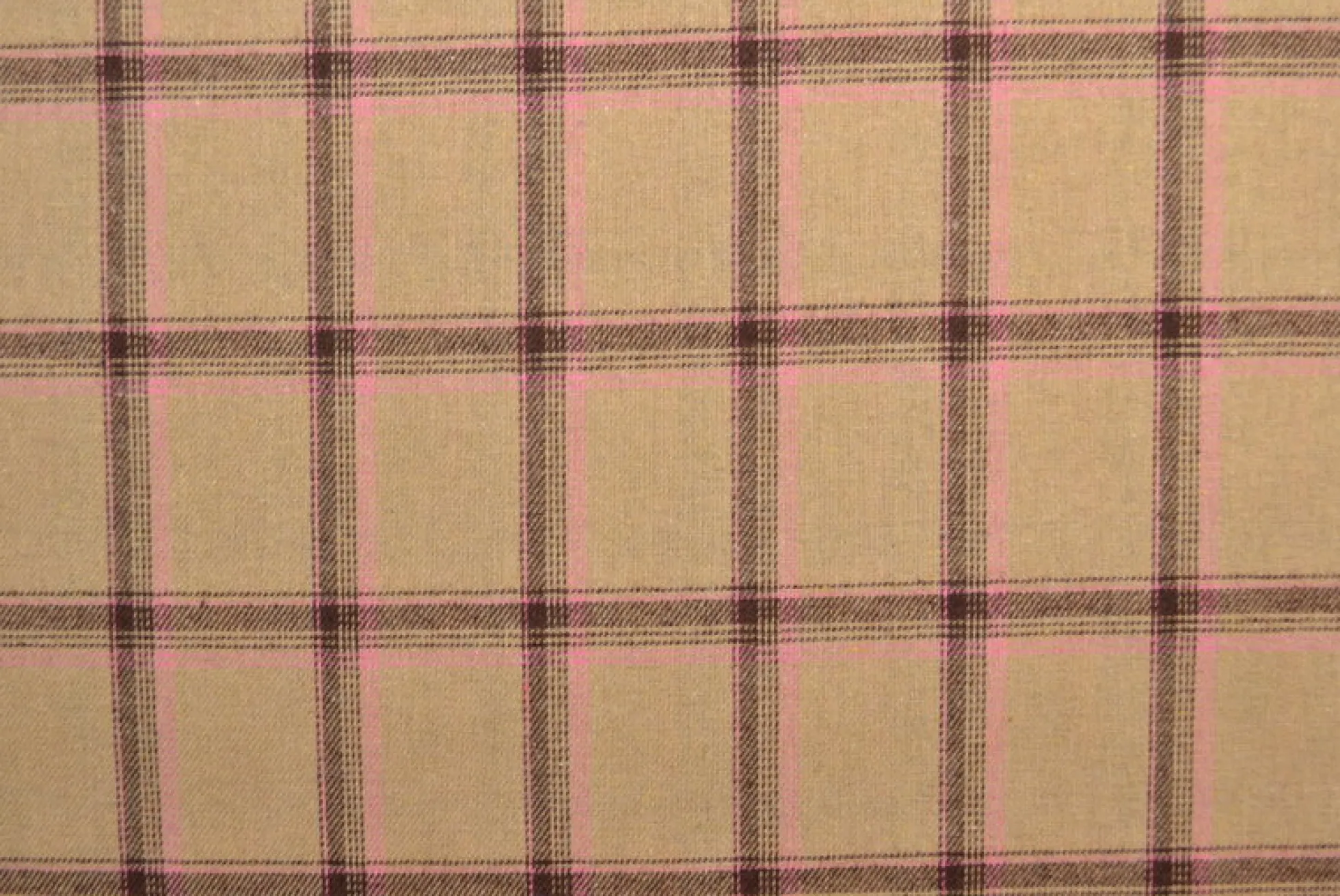 Flanel ruit – Beige & donkerbruin