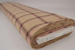 Flanel ruit – Beige & donkerbruin
