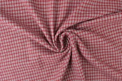 Flanel ruit – Bordeauxrood, zwart & gebroken wit