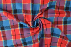 Flanel ruit – Cassis, rood, petrol & lichtgeel