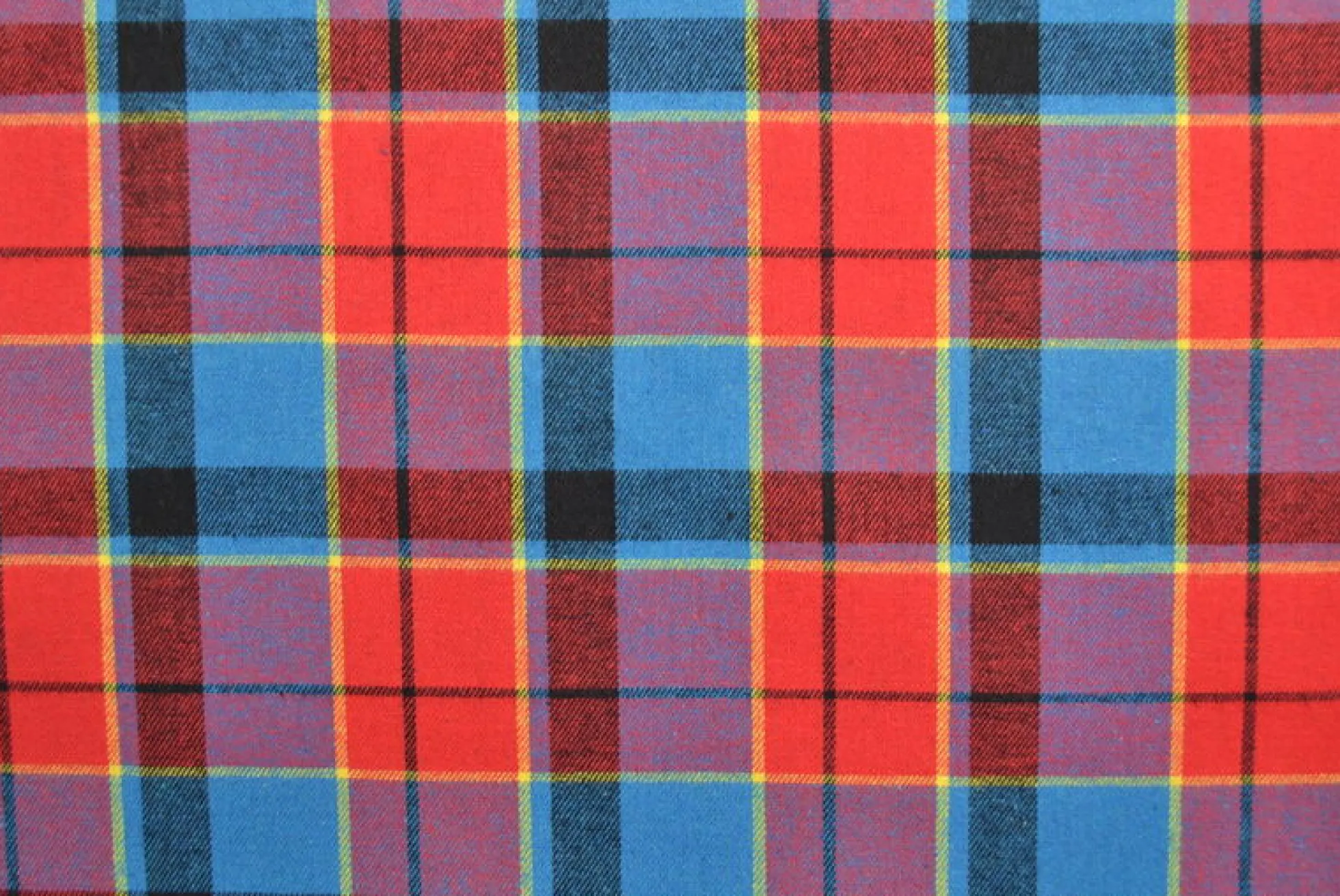 Flanel ruit – Cassis, rood, petrol & lichtgeel