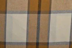 Flanel ruit – Donker okergeel, zwart & creme