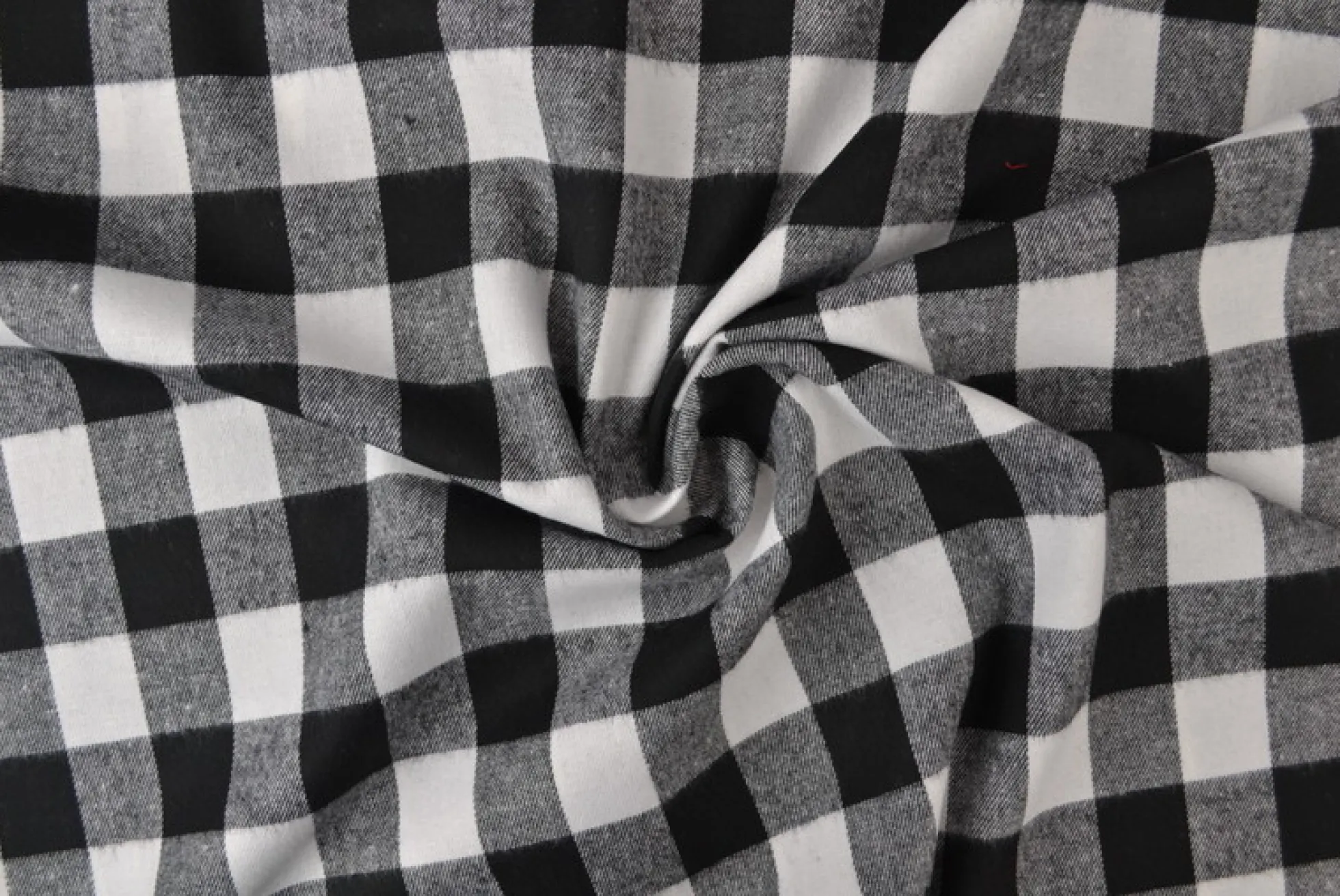Flanel ruit – Gebroken wit & zwart
