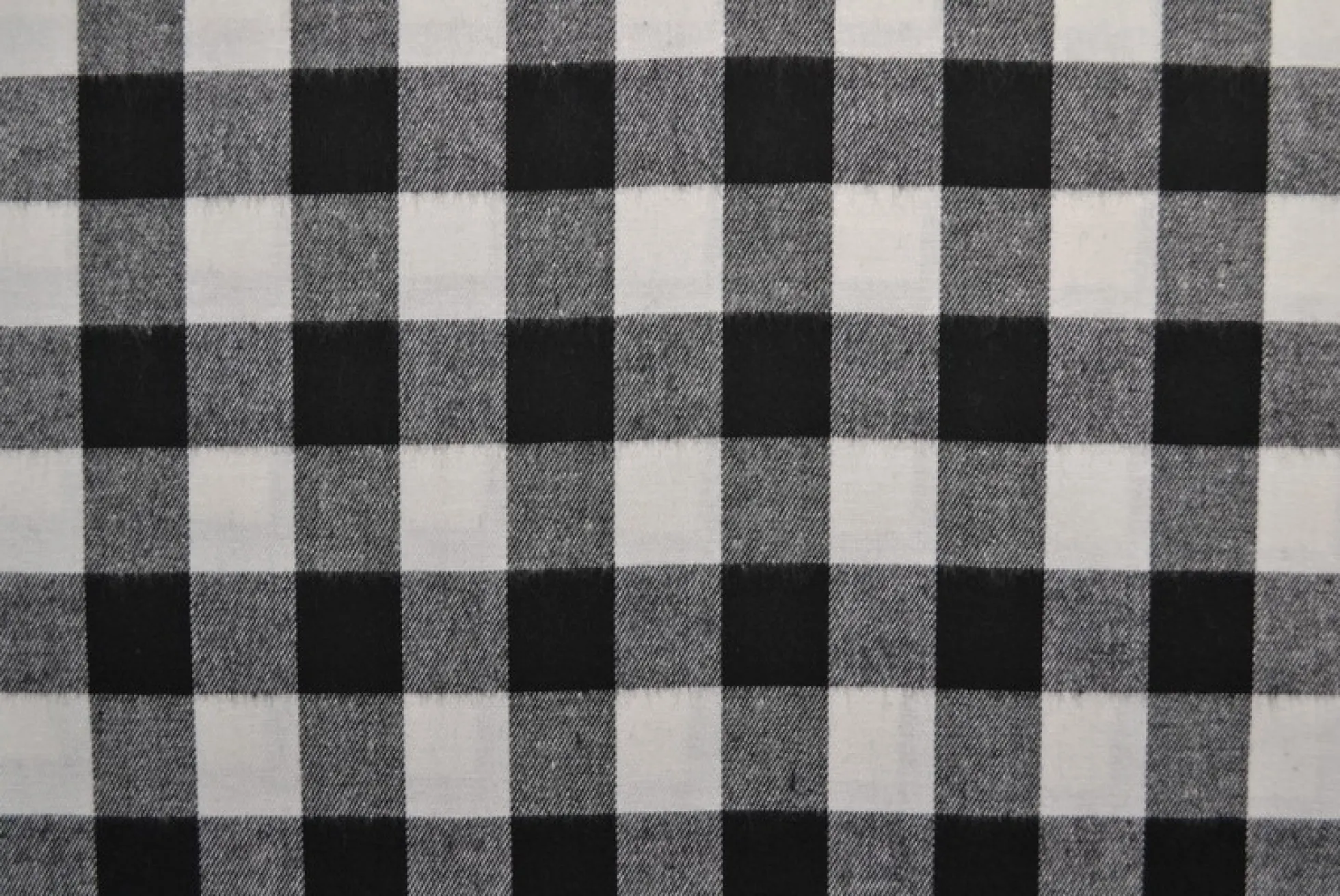 Flanel ruit – Gebroken wit & zwart