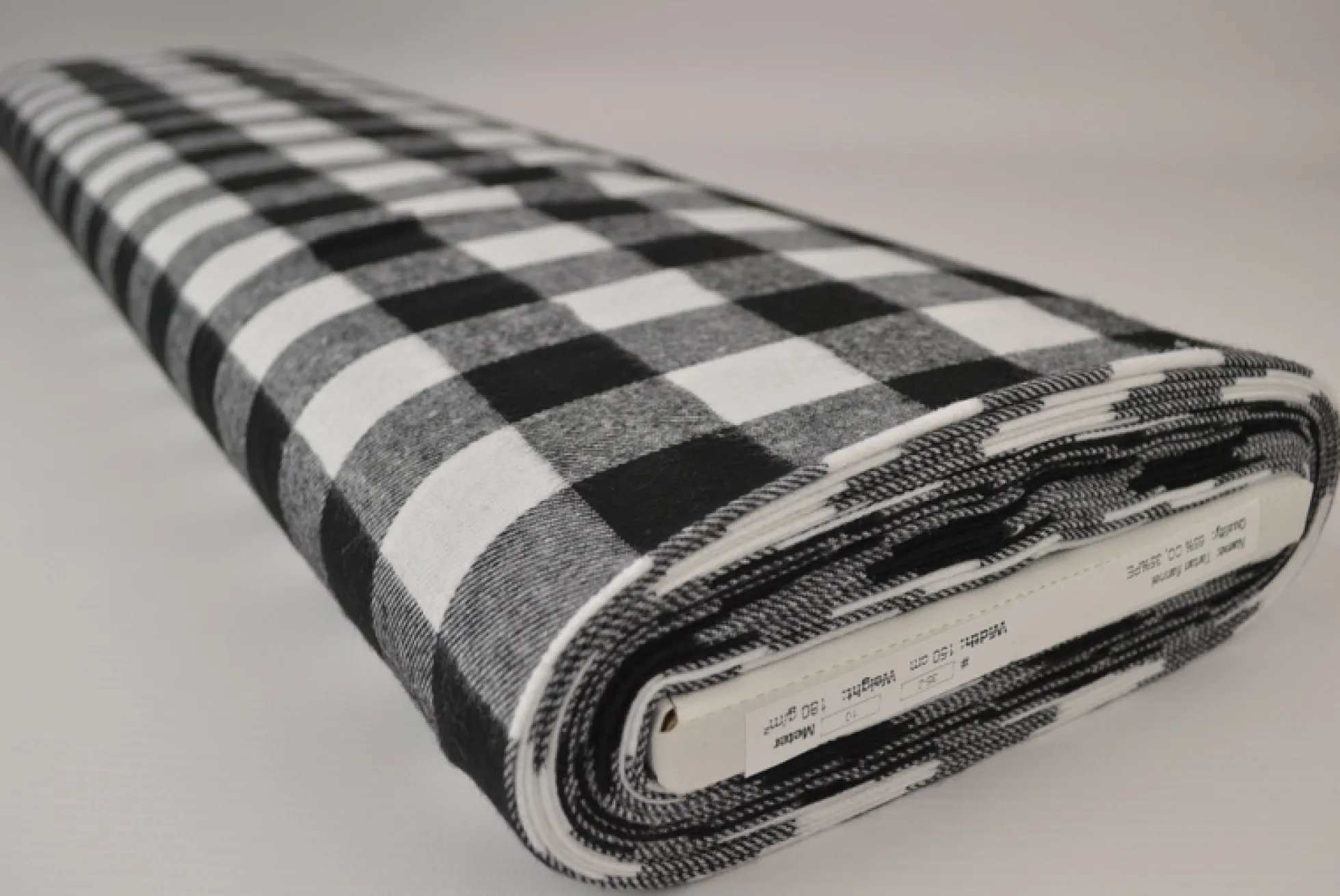 Flanel ruit – Gebroken wit & zwart