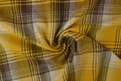 Flanel ruit – Geel, zwart & gebroken wit