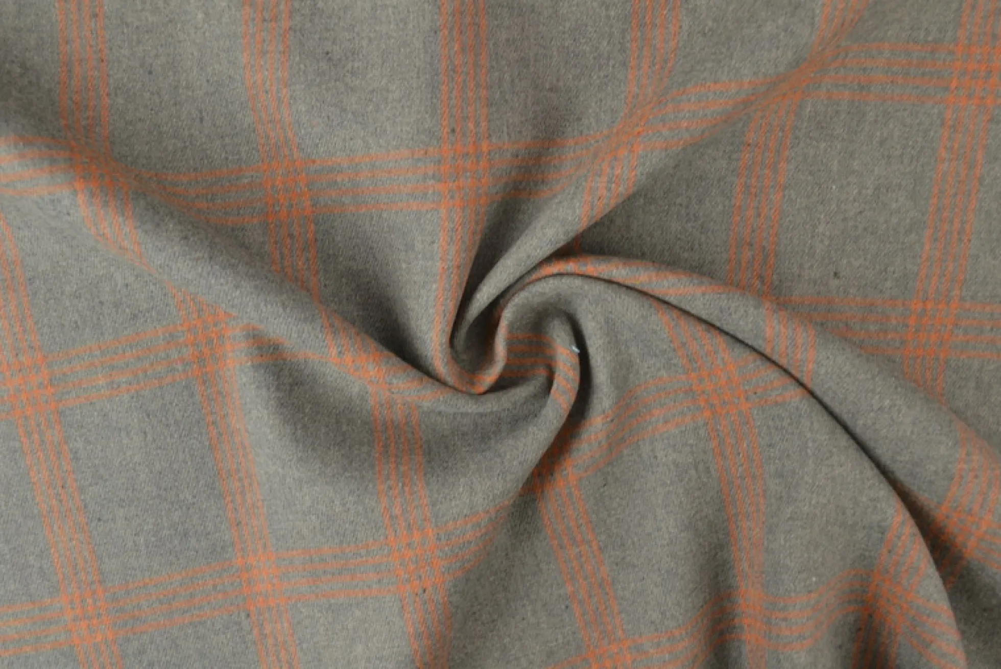 Flanel ruit – Grijs & cognac