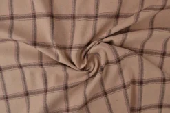Flanel ruit – Naturel & donkerbruin