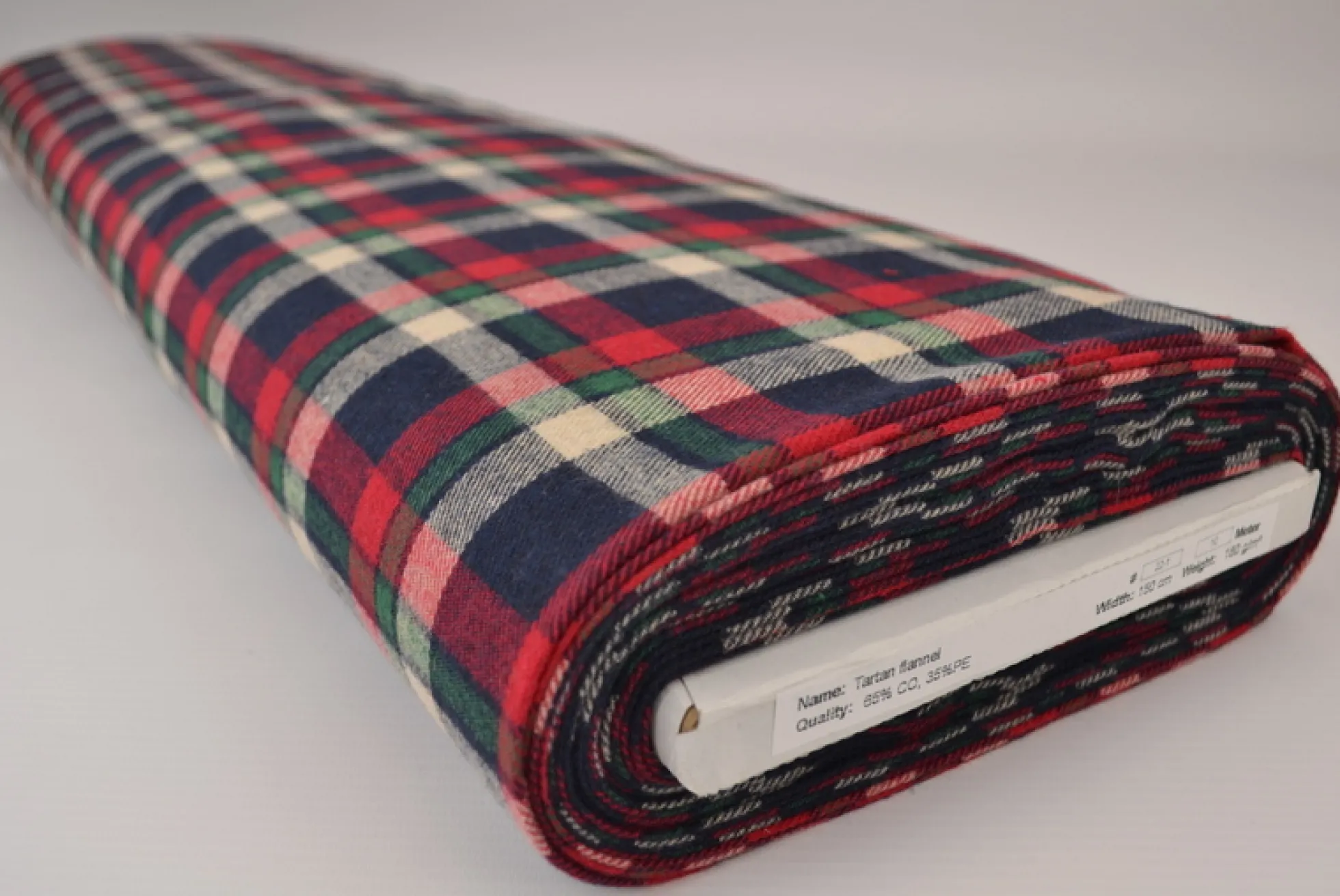 Flanel ruit – Navy, creme, groen & rood