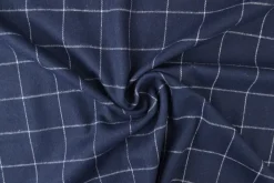 Flanel ruit – Navy & gebroken wit