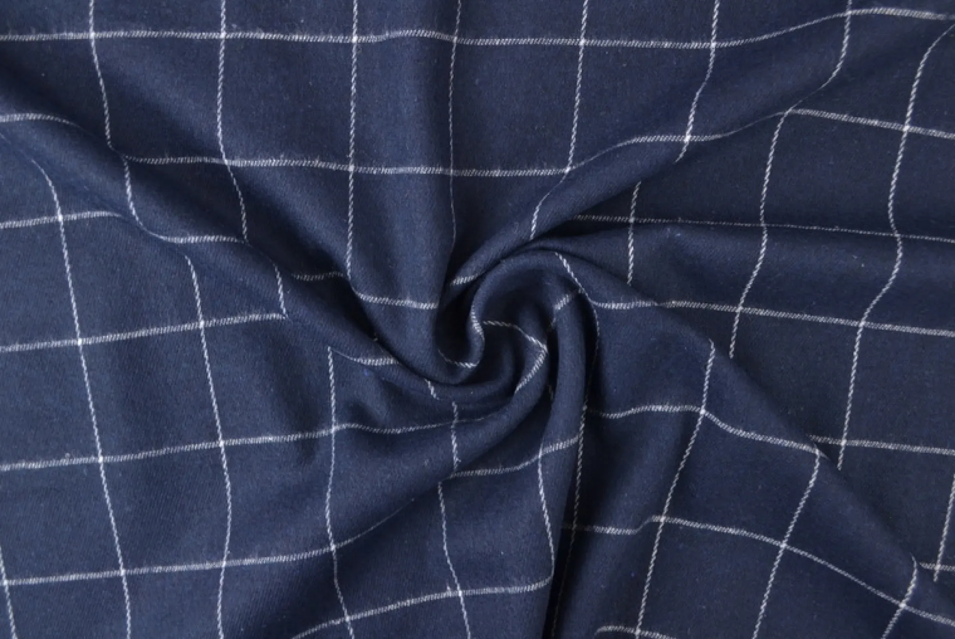 Flanel ruit – Navy & gebroken wit