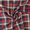 Flanel ruit – Navy, rood, donkergroen & creme