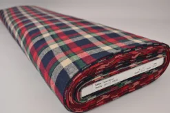Flanel ruit – Navy, rood, donkergroen & creme