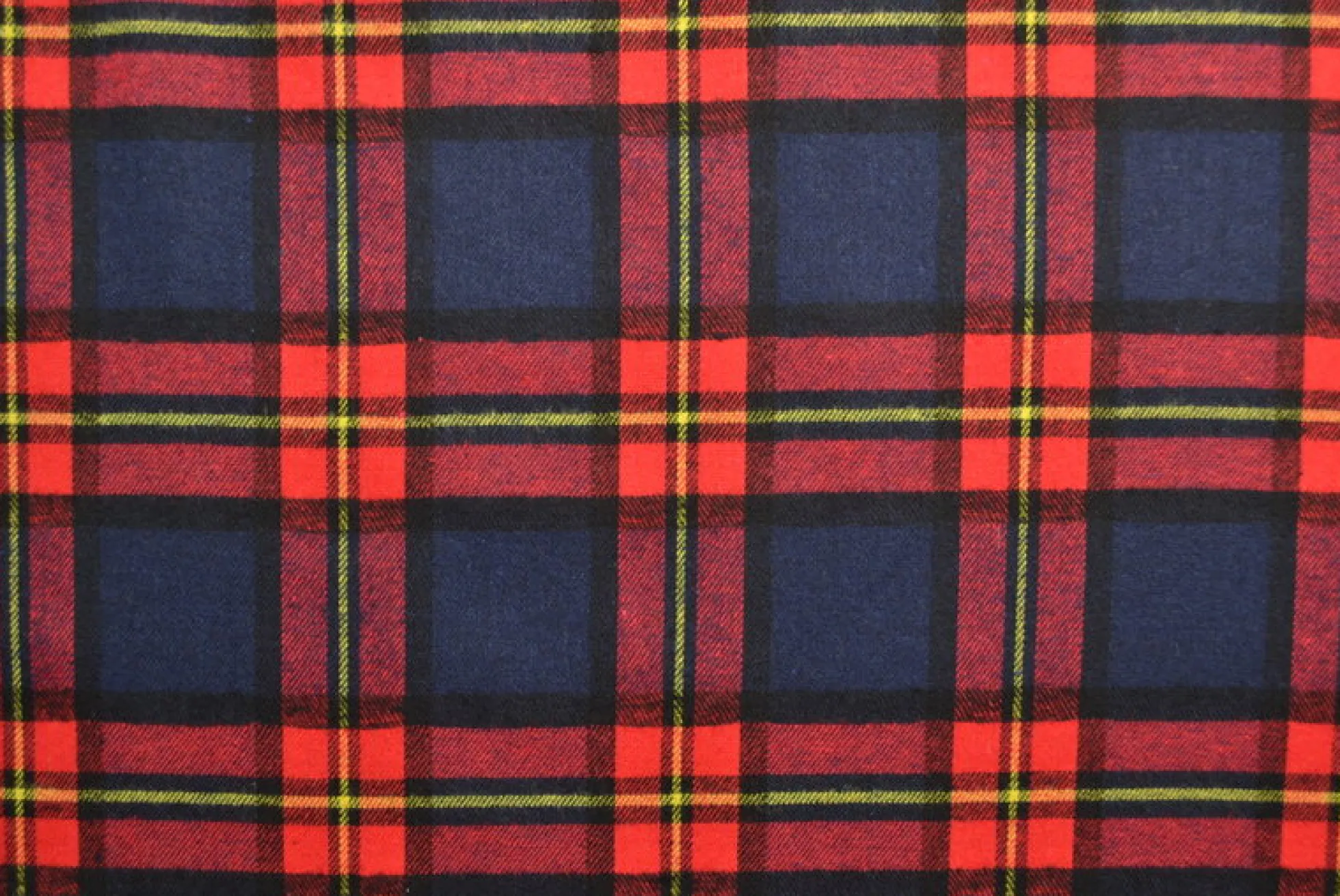 Flanel ruit – Navy, rood & geel