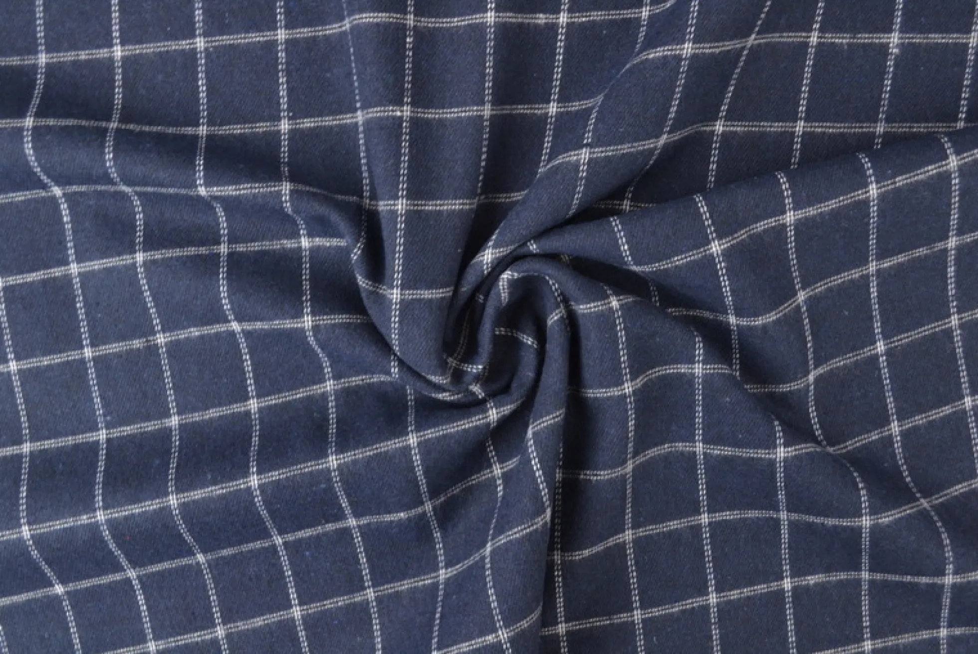 Flanel ruit – Navy & wit