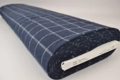 Flanel ruit – Navy & wit