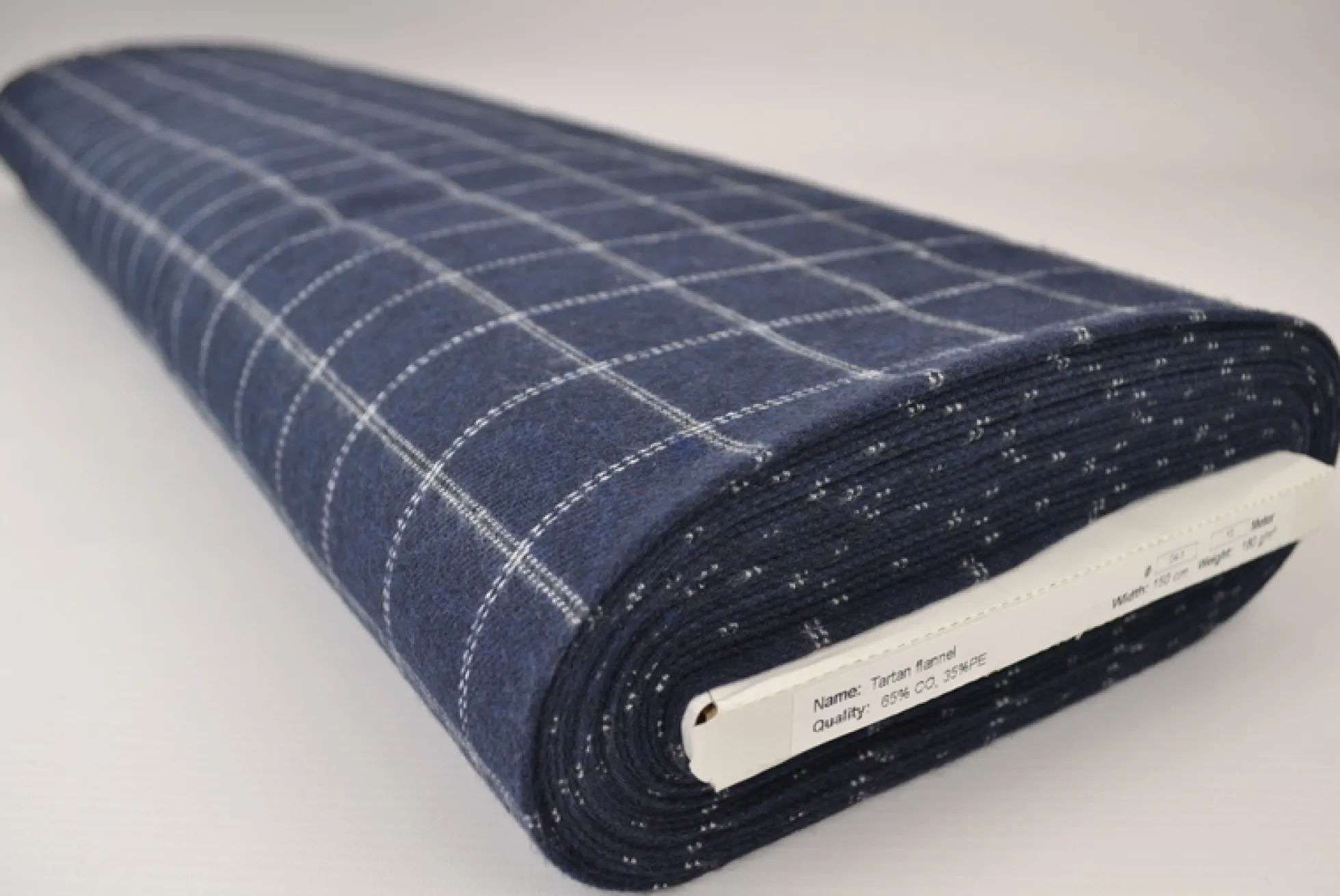 Flanel ruit – Navy & wit