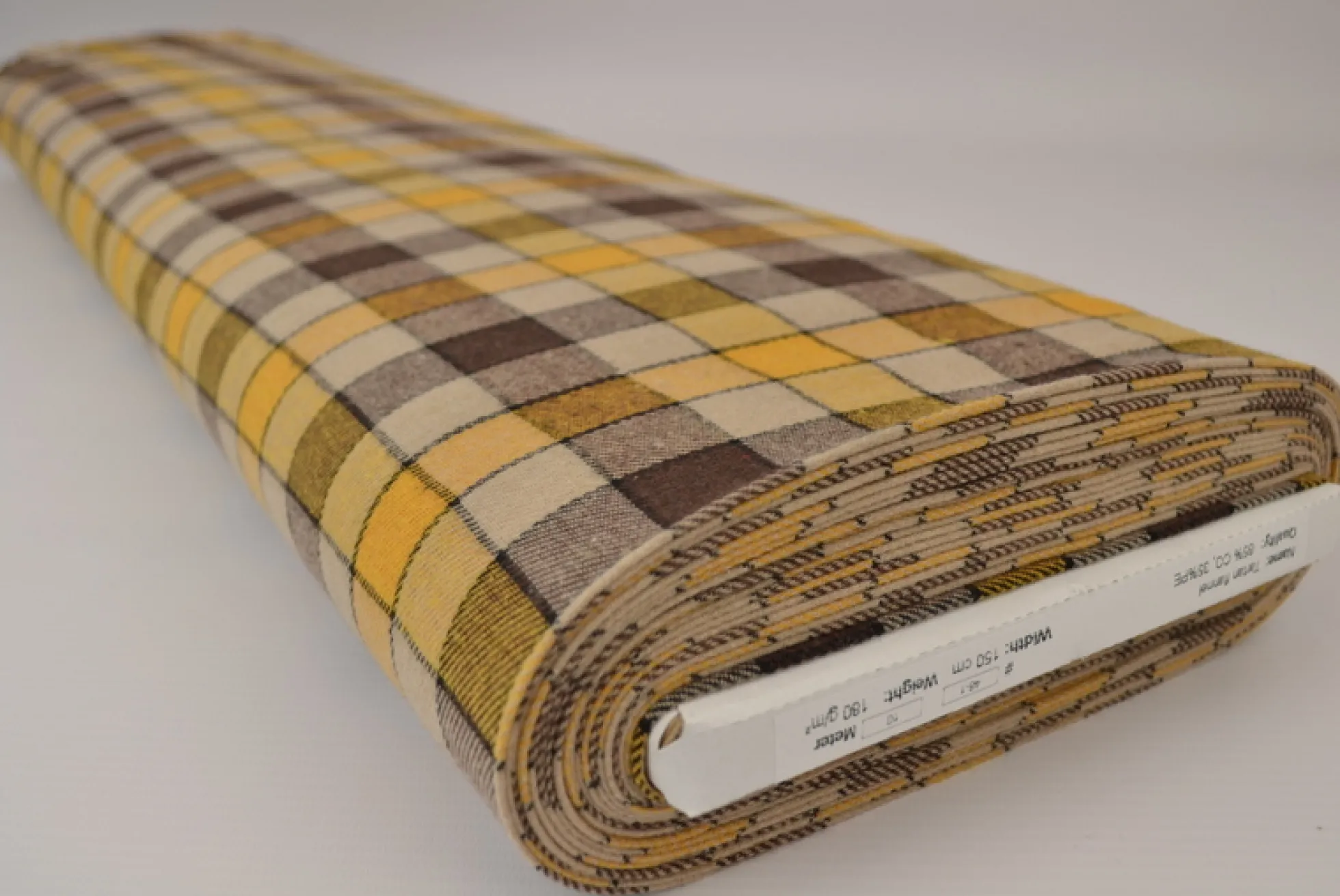 Flanel ruit – Okergeel, beige & bruin