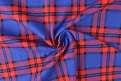 Flanel ruit – Rood, kobaltblauw & zwart
