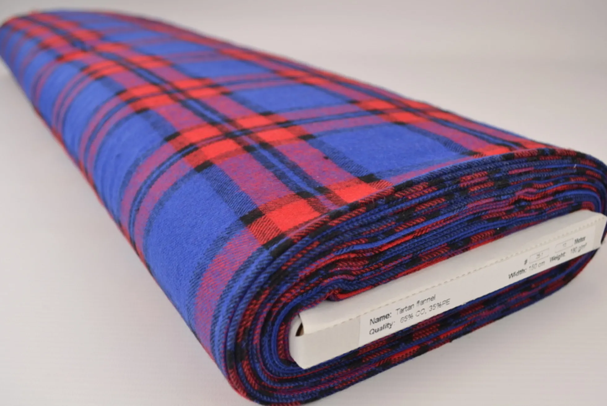 Flanel ruit – Rood, kobaltblauw & zwart
