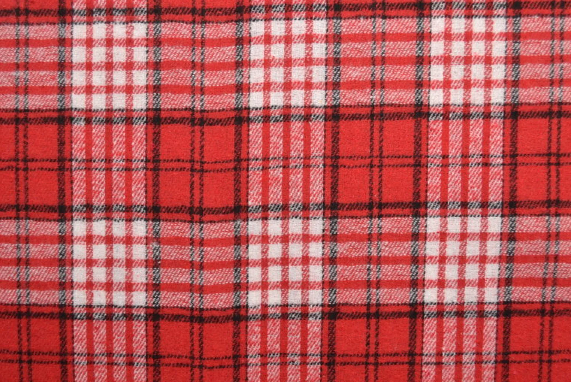 Flanel ruit – Warm rood, wit & zwart