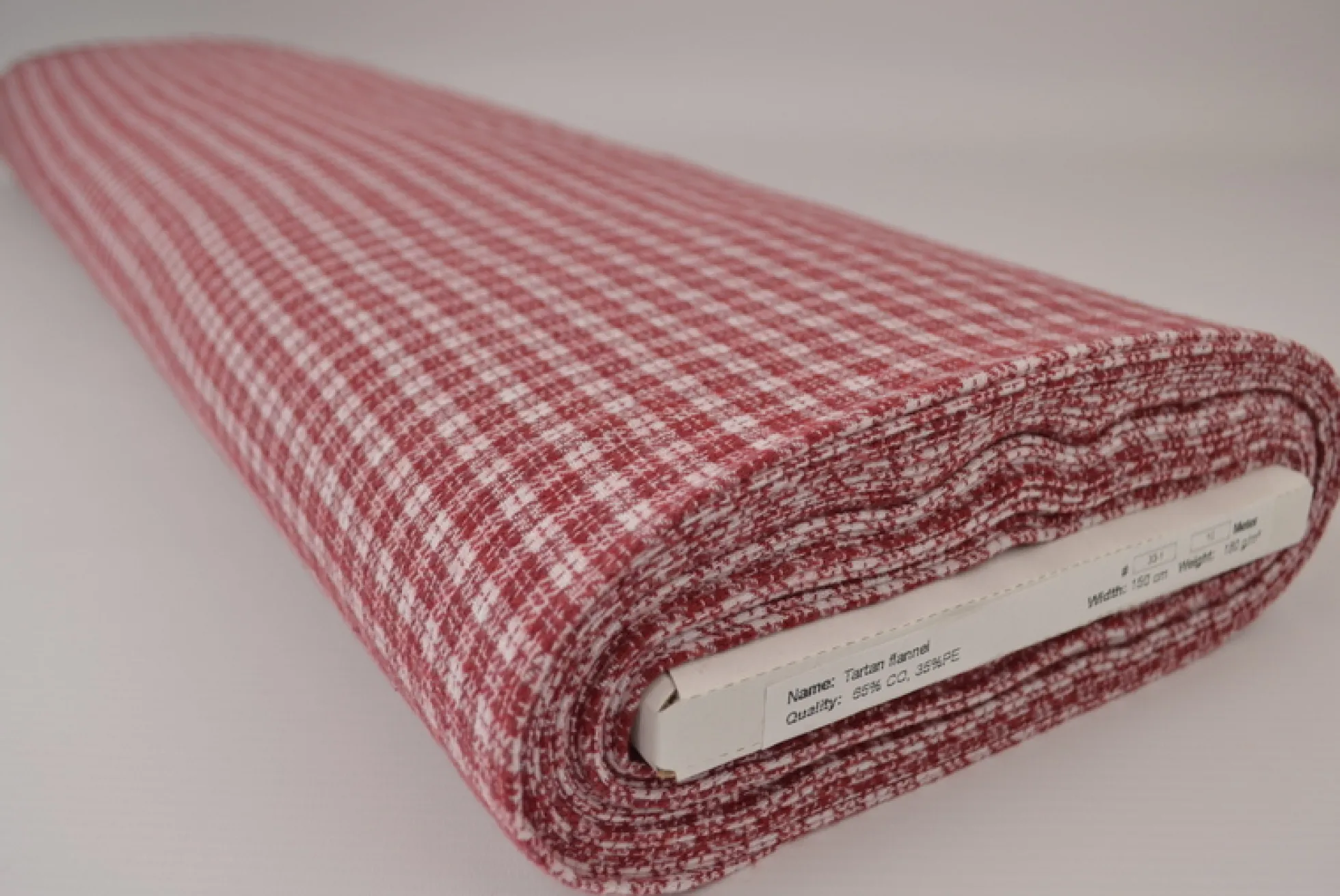 Flanel ruit – Wijnrood & gebroken wit