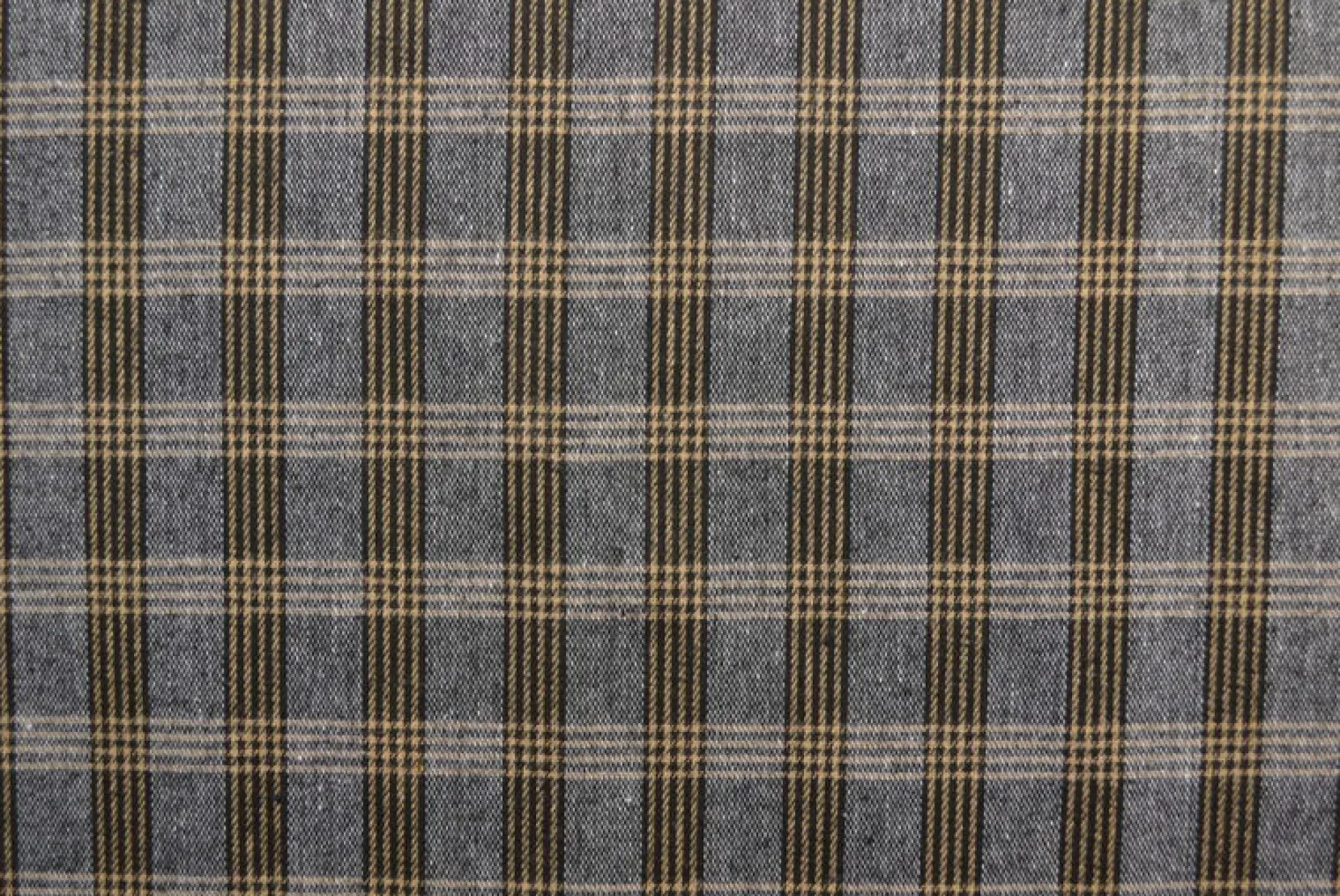 Flanel ruit – Zwart gemêleerd & bruin