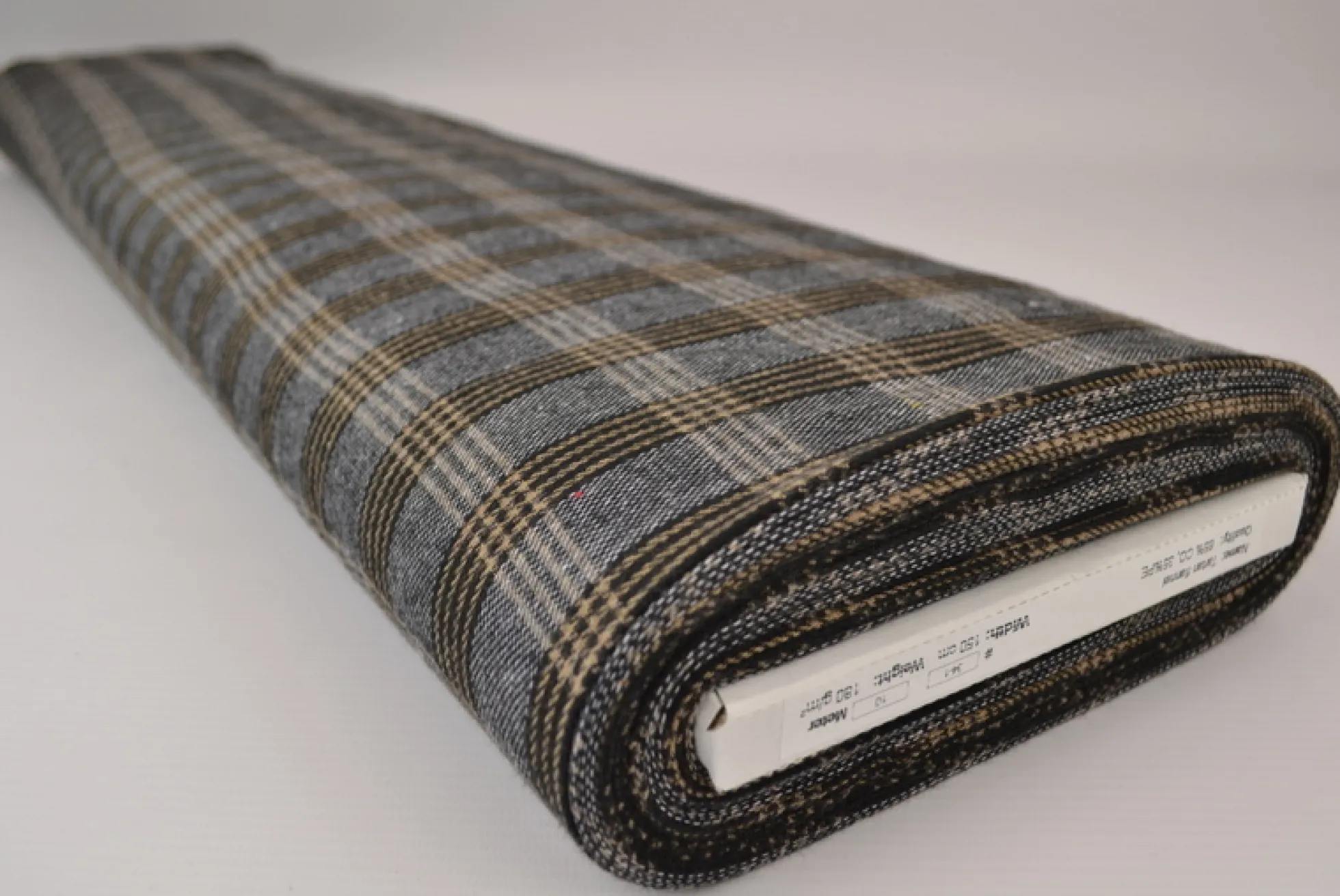 Flanel ruit – Zwart gemêleerd & bruin
