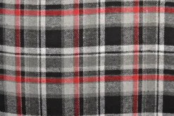 Flanel ruit – Zwart, grijs, gebroken wit & rood